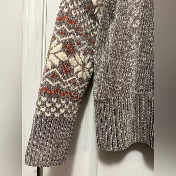 Christian Siriano New York Chunky‎ Chenille Snowflake Sweater Size Medium - Picture 6 of 12